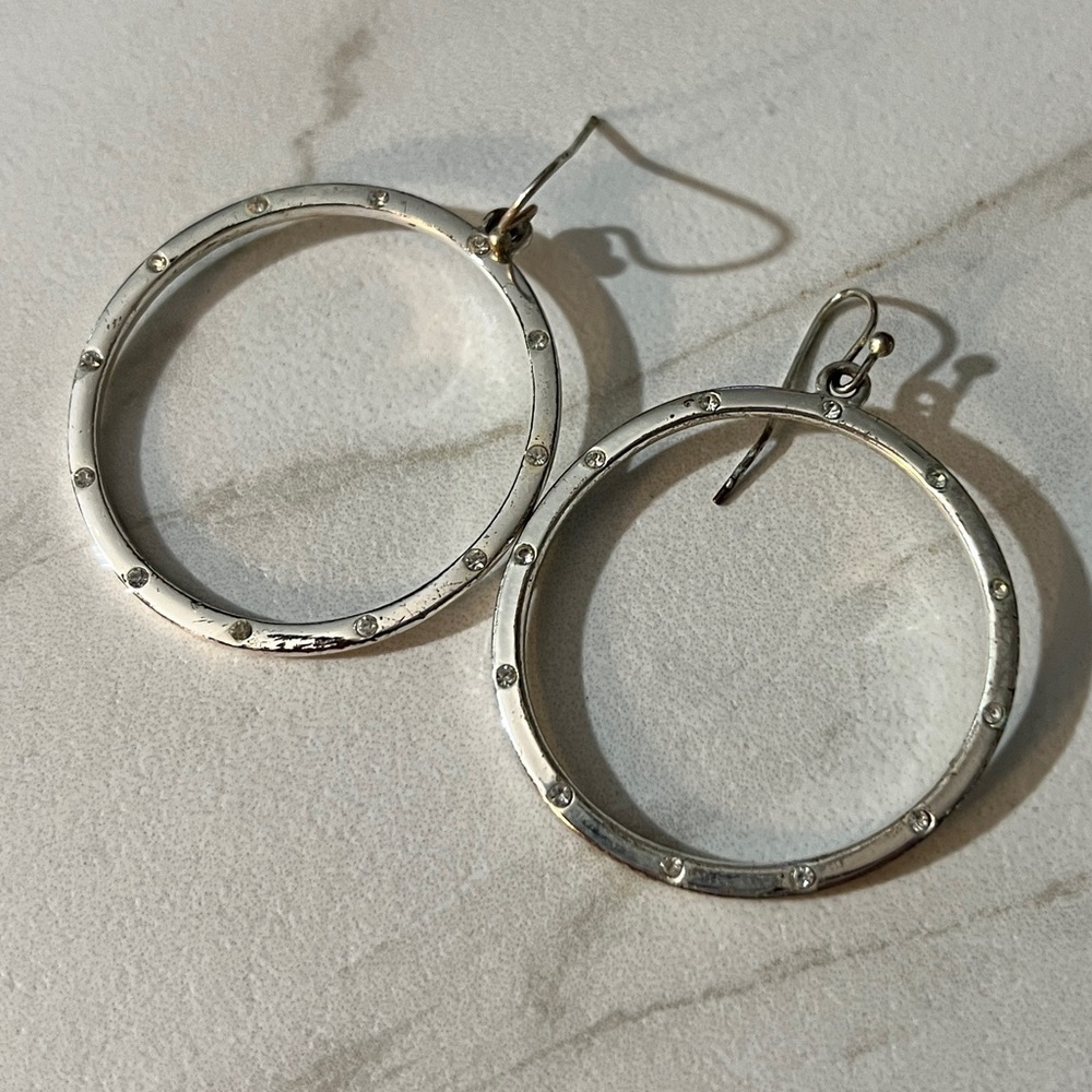 Elegant Silver Hoop Earrings